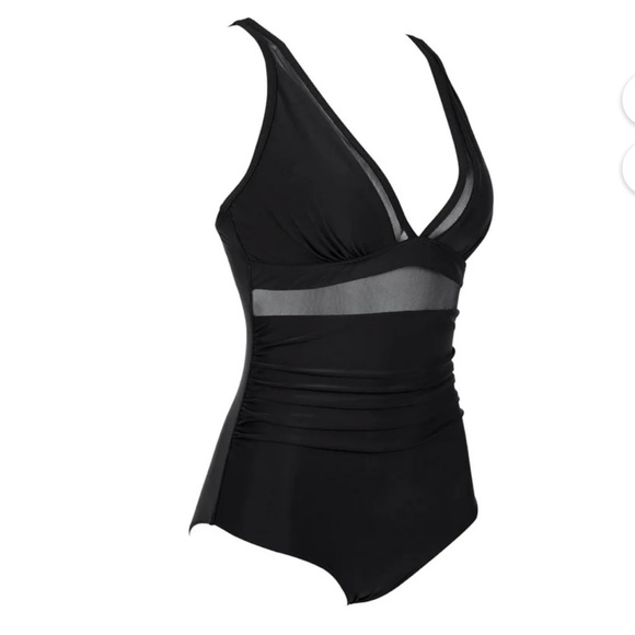 One Piece Mesh Bathing Suit - Picture 4 of 6